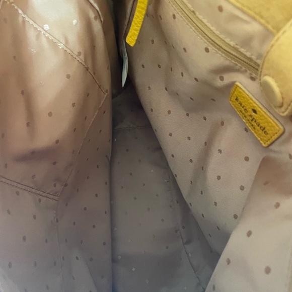 Kate Spade yellow and black tassel tote bag - Picture 5 of 10